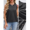 image:imageANRABESS Womens Sweater Vest Summer Sleeveless Crewneck Ribbed Knit Side Button Loose Pullover Tank Tops 2026 Fall OutfitsBlack