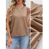 image:imageANRABESS Womens Sweater Vest Summer Sleeveless Crewneck Ribbed Knit Side Button Loose Pullover Tank Tops 2026 Fall OutfitsBrown