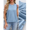 image:imageANRABESS Womens Sweater Vest Summer Sleeveless Crewneck Ribbed Knit Side Button Loose Pullover Tank Tops 2026 Fall OutfitsLight Blue