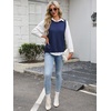 image:imageANRABESS Womens Sweater Vest Summer Sleeveless Crewneck Ribbed Knit Side Button Loose Pullover Tank Tops 2026 Fall OutfitsNavy Blue