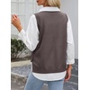image:imageANRABESS Womens Sweater Vest Summer Sleeveless Crewneck Ribbed Knit Side Button Loose Pullover Tank Tops 2026 Fall OutfitsNutmeg