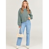 image:imageANRABESS Womens Sweatshirts Crewneck Fleece Oversized Pullover Sweater Spring Winter Cute Tops Teen Girls Preppy Clothes 2026Sage Green