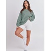 image:imageANRABESS Womens Sweatshirts Crewneck Fleece Oversized Pullover Sweater Spring Winter Cute Tops Teen Girls Preppy Clothes 2026Sage Green