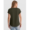 image:imageANRABESS Womens T Shirts Pleated amp Short Sleeve Summer Tops Business Casual Dressy Blouses 2026 Cute Fashion ClothesArmy Green
