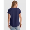 image:imageANRABESS Womens T Shirts Pleated amp Short Sleeve Summer Tops Business Casual Dressy Blouses 2026 Cute Fashion ClothesDeep Royal Blue