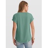 image:imageANRABESS Womens T Shirts Pleated amp Short Sleeve Summer Tops Business Casual Dressy Blouses 2026 Cute Fashion ClothesGreen