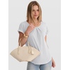 image:imageANRABESS Womens T Shirts Pleated amp Short Sleeve Summer Tops Business Casual Dressy Blouses 2026 Cute Fashion ClothesWhite