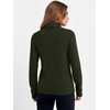 image:imageANRABESS Womens Turtleneck Long Sleeve Sweater Tops Casual Soft Knit Fit Lightweight Basic Pullover 2026 Fall Work OutfitsArmy Green