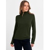 image:imageANRABESS Womens Turtleneck Long Sleeve Sweater Tops Casual Soft Knit Fit Lightweight Basic Pullover 2026 Fall Work OutfitsArmy Green