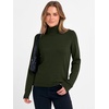 image:imageANRABESS Womens Turtleneck Long Sleeve Sweater Tops Casual Soft Knit Fit Lightweight Basic Pullover 2026 Fall Work OutfitsArmy Green