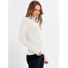 image:imageANRABESS Womens Turtleneck Long Sleeve Sweater Tops Casual Soft Knit Fit Lightweight Basic Pullover 2026 Fall Work OutfitsCream White