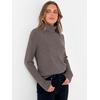 image:imageANRABESS Womens Turtleneck Long Sleeve Sweater Tops Casual Soft Knit Fit Lightweight Basic Pullover 2026 Fall Work OutfitsDark Taupe