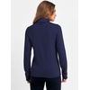 image:imageANRABESS Womens Turtleneck Long Sleeve Sweater Tops Casual Soft Knit Fit Lightweight Basic Pullover 2026 Fall Work OutfitsNavy Blue