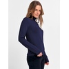 image:imageANRABESS Womens Turtleneck Long Sleeve Sweater Tops Casual Soft Knit Fit Lightweight Basic Pullover 2026 Fall Work OutfitsNavy Blue