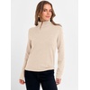 image:imageANRABESS Womens Turtleneck Long Sleeve Sweater Tops Casual Soft Knit Fit Lightweight Basic Pullover 2026 Fall Work OutfitsParchment