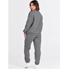 image:imageANRABESS Womens Two Piece Outfits Sweatsuit Lounge Set Long Sleeve Crewneck Sweatshirt Jogger Pants Tracksuit 2026 Fall SetsDeep Grey