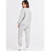 image:imageANRABESS Womens Two Piece Outfits Sweatsuit Lounge Set Long Sleeve Crewneck Sweatshirt Jogger Pants Tracksuit 2026 Fall SetsGrey