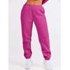 image:imageANRABESS Womens Two Piece Outfits Sweatsuit Lounge Set Long Sleeve Crewneck Sweatshirt Jogger Pants Tracksuit 2026 Fall SetsHot Pink
