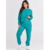 image:imageANRABESS Womens Two Piece Outfits Sweatsuit Lounge Set Long Sleeve Crewneck Sweatshirt Jogger Pants Tracksuit 2026 Fall SetsLake