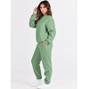 image:imageANRABESS Womens Two Piece Outfits Sweatsuit Lounge Set Long Sleeve Crewneck Sweatshirt Jogger Pants Tracksuit 2026 Fall SetsMint Green