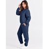 image:imageANRABESS Womens Two Piece Outfits Sweatsuit Lounge Set Long Sleeve Crewneck Sweatshirt Jogger Pants Tracksuit 2026 Fall SetsNavy Blue