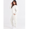 image:imageANRABESS Womens Two Piece Outfits Sweatsuit Lounge Set Long Sleeve Crewneck Sweatshirt Jogger Pants Tracksuit 2026 Fall SetsWhite