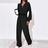 image:imageWomen 2 Piece Outfits Sweatsuit Set 2023 Fall Oversized Half Zip Sweatshirt Wide Leg Sweatpant Lounge Set Tracksuits