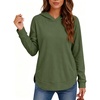 image:imageANRABESS Hoodies for Women Comfy Casual Loose SweatshirtFall Long Sleeve Fleece Pullover Tunic Tops for Work amp DailyArmy Green