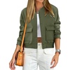 image:imageANRABESS Women Cropped Bomber Jacket 2026 Fashion Casual Trendy Varsity Y2k Jackets Fall OutfitsArmy Green