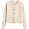 image:imageANRABESS Women Striped Cardigan Sweaters Button Down Cropped Knit Lady Jackets Coat 2026 Fall Outfits Trendy ClothesApricot