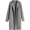 image:imageANRABESS Womens Long Cardigans Sweater 2026 Fall Dressy Casual Lapel Knit Warm Trench Coatigan Oversized Blazer Jacket CoatLight Grey