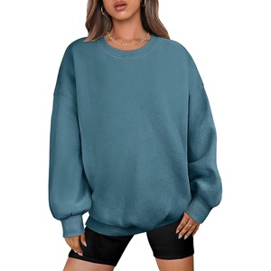 image:imageANRABESS Oversized Sweatshirt for Women Crewneck Y2K Hoodies Fleece Casual Comfy Pullover Top Fall Outfits Clothes 2026Lake Blue