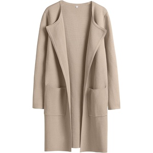 image:imageANRABESS Womens Cardigan Sweater Open Front Knit Long Coatigan Dressy Casual Jacket Coat 2026 Fall Outfits Classy ClothesBright Tan
