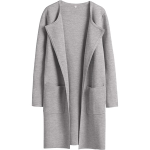 image:imageANRABESS Womens Cardigan Sweater Open Front Knit Long Coatigan Dressy Casual Jacket Coat 2026 Fall Outfits Classy ClothesLight Gray