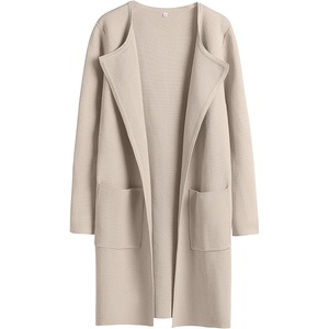 image:imageANRABESS Womens Cardigan Sweater Open Front Knit Long Coatigan Dressy Casual Jacket Coat 2026 Fall Outfits Classy ClothesLight Khaki
