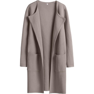 image:imageANRABESS Womens Cardigan Sweater Open Front Knit Long Coatigan Dressy Casual Jacket Coat 2026 Fall Outfits Classy ClothesTaupe