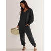 image:imageANRABESS Jumpsuits for Women 2026 Fall Long Sleeve Casual Loose Fit Romper Lounge One Piece Pajamas Outfits JumperBlack
