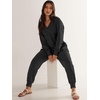 image:imageANRABESS Jumpsuits for Women 2026 Fall Long Sleeve Casual Loose Fit Romper Lounge One Piece Pajamas Outfits JumperBlack