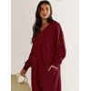 image:imageANRABESS Jumpsuits for Women 2026 Fall Long Sleeve Casual Loose Fit Romper Lounge One Piece Pajamas Outfits JumperBurgundy
