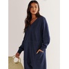 image:imageANRABESS Jumpsuits for Women 2026 Fall Long Sleeve Casual Loose Fit Romper Lounge One Piece Pajamas Outfits JumperDeep Blue