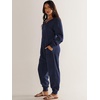 image:imageANRABESS Jumpsuits for Women 2026 Fall Long Sleeve Casual Loose Fit Romper Lounge One Piece Pajamas Outfits JumperDeep Blue
