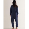 image:imageANRABESS Jumpsuits for Women 2026 Fall Long Sleeve Casual Loose Fit Romper Lounge One Piece Pajamas Outfits JumperDeep Blue