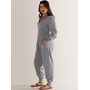 image:imageANRABESS Jumpsuits for Women 2026 Fall Long Sleeve Casual Loose Fit Romper Lounge One Piece Pajamas Outfits JumperGrey