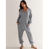 image:imageANRABESS Jumpsuits for Women 2026 Fall Long Sleeve Casual Loose Fit Romper Lounge One Piece Pajamas Outfits JumperGrey