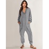 image:imageANRABESS Jumpsuits for Women 2026 Fall Long Sleeve Casual Loose Fit Romper Lounge One Piece Pajamas Outfits JumperGrey