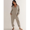 image:imageANRABESS Jumpsuits for Women 2026 Fall Long Sleeve Casual Loose Fit Romper Lounge One Piece Pajamas Outfits JumperGrey Beige