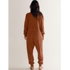 image:imageANRABESS Jumpsuits for Women 2026 Fall Long Sleeve Casual Loose Fit Romper Lounge One Piece Pajamas Outfits JumperOrange
