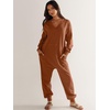image:imageANRABESS Jumpsuits for Women 2026 Fall Long Sleeve Casual Loose Fit Romper Lounge One Piece Pajamas Outfits JumperOrange
