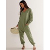 image:imageANRABESS Jumpsuits for Women 2026 Fall Long Sleeve Casual Loose Fit Romper Lounge One Piece Pajamas Outfits JumperPea