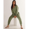 image:imageANRABESS Jumpsuits for Women 2026 Fall Long Sleeve Casual Loose Fit Romper Lounge One Piece Pajamas Outfits JumperPea